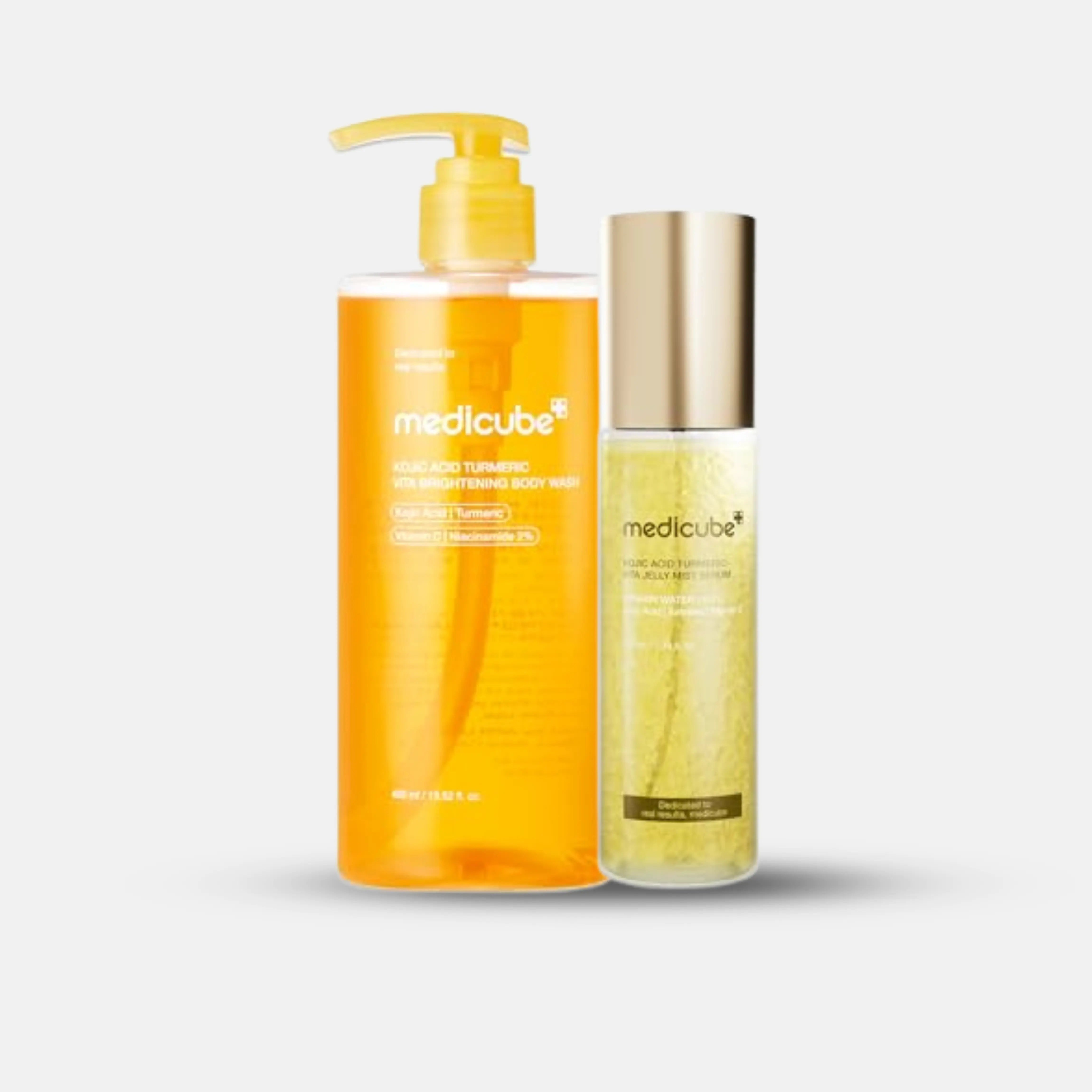brightening body care duo with kojic acid body wash and jelly mist serum
