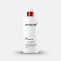 Medicube Red Acne Body Wash 400ml bottle - treatment for back acne and body breakouts - Beutista Kuwait