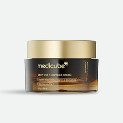 MEDICUBE Deep Vita C Capsule Cream - Brightening Cream with Vitamin C & Niacinamide for Glowing Skin